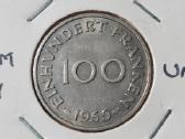 Saarland 100 franken 1955