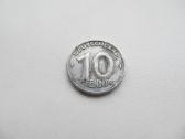 10 pfennig , Demokratinė Vokietija , 1948, 1949 A - nuotraukos Nr. 3
