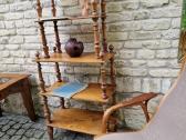 Vintažinė mid century ąžuolinė etažerė - nuotraukos Nr. 9