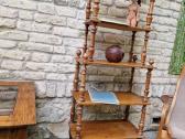 Vintažinė mid century ąžuolinė etažerė - nuotraukos Nr. 12