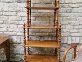 Vintažinė mid century ąžuolinė etažerė - nuotraukos Nr. 23