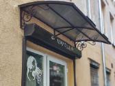 Stogeliai virš lauko durų.prancūziški balkonai - nuotraukos Nr. 8