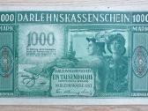 1918 Vokietija Ost Lietuva Lenkija 1000 Mark