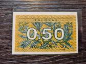 0.5 / 0,5 talono 1991 be užrašo - rudas - reta