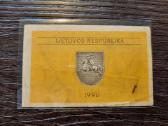 0.5 / 0,5 talono 1991 be užrašo - Aa serija - reta - nuotraukos Nr. 7