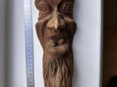 Medžio drožinys, velnias 30x10 cm - nuotraukos Nr. 2