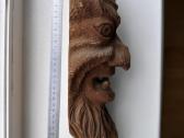 Medžio drožinys, velnias 30x10 cm - nuotraukos Nr. 5