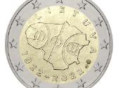 Nauja 2022 m. 2 eur. Lietuvos moneta.