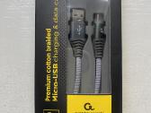 Premium minkštas Micro-usb laidas (1m)