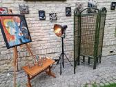 Vintažinė mid century bambukinė širma - nuotraukos Nr. 21