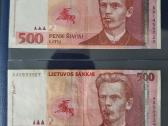 500 lt. 2vnt.-380 eur.
