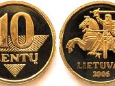 Lietuviška 2006 m. 10 centų Proof-like moneta - nuotraukos Nr. 4