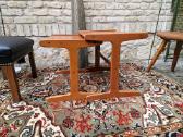 Vintažinis mid century tikmedžio staliukų duetas - nuotraukos Nr. 3