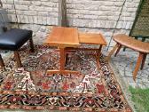 Vintažinis mid century tikmedžio staliukų duetas - nuotraukos Nr. 32