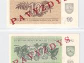 Lietuva 8 talonai 1992 1983 Pavyzdys Unc