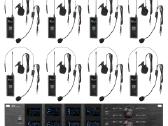 Pd528b Uhf 8 headset belaidžių mikrofonų sistema
