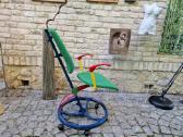 Vintažinė Mid Century autorinė darbo kėdė - nuotraukos Nr. 3