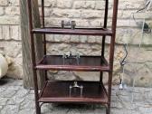 Vintažinė mid century ratango etažerė - nuotraukos Nr. 4