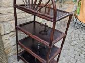Vintažinė mid century ratango etažerė - nuotraukos Nr. 9
