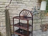 Vintažinė mid century ratango etažerė - nuotraukos Nr. 11