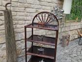 Vintažinė mid century ratango etažerė - nuotraukos Nr. 12