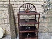 Vintažinė mid century ratango etažerė - nuotraukos Nr. 13