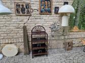 Vintažinė mid century ratango etažerė - nuotraukos Nr. 15