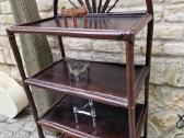 Vintažinė mid century ratango etažerė - nuotraukos Nr. 18