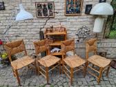 Vintažinės Mid Century ąžuolo/meldų kėdės - nuotraukos Nr. 3
