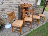 Vintažinės Mid Century ąžuolo/meldų kėdės - nuotraukos Nr. 4