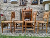 Vintažinės Mid Century ąžuolo/meldų kėdės - nuotraukos Nr. 6