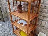 Vintažinė mid century ratango etažerė - nuotraukos Nr. 5