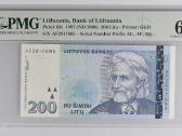 1997 200 litų Unc Pmg64