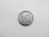 10 pfennig , Demokratinė Vokietija , 1950 A