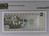 1993 2 litai pirma serija Daa, Unc, Pmg66 - nuotraukos Nr. 2