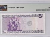 1993 5 litai pirma serija Gaa, Unc, Pmg65 - nuotraukos Nr. 2