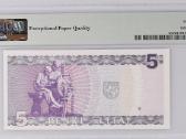 1993 5 litai serija Gae, Unc, Pmg65 - nuotraukos Nr. 2