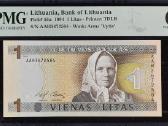 1994 1 litas serija Aah, Unc, Pmg67