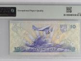 1997 10 litų pirmoji serija Aa, Unc, Pmg67 - nuotraukos Nr. 2