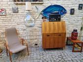 Vintažinė riešutmedžio spintelė -sekreteras - nuotraukos Nr. 7