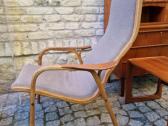 Vintažinis mid century tikmedžio fotelis - nuotraukos Nr. 3