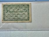 Lietuvos banko 5 cnt. laikinasis banknotas