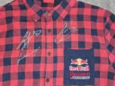 Red Bull Holden marškiniai su komandos parašais - nuotraukos Nr. 2