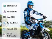 Naujas vaikiškas elektrinis krosinis motociklas - nuotraukos Nr. 31