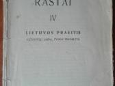 1959. Maironio Raštai Iv Lietuvos Praeitis