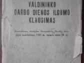 1968. Valdininko Darbo Dienos Ilgumo Klausimas