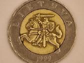 5 litų moneta, 1999 m., su klaida "Paukštis" - nuotraukos Nr. 2
