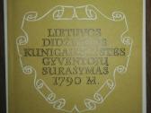 1985. Lietuvos Didžiosios Kunugaikštystės Gyventoj