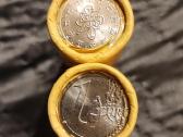 Portugalijos 1€ monetos 2016m rulonai