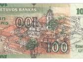 Lietuva 1991 2000 100 litų Klaida - nuotraukos Nr. 2